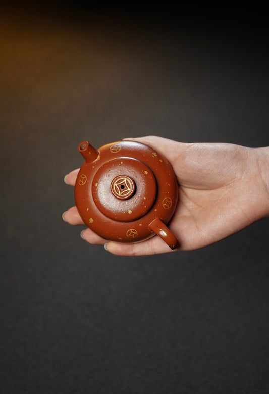 宝相·精工把玩·130cc 极品朱泥料 金砂隐现 效果出彩