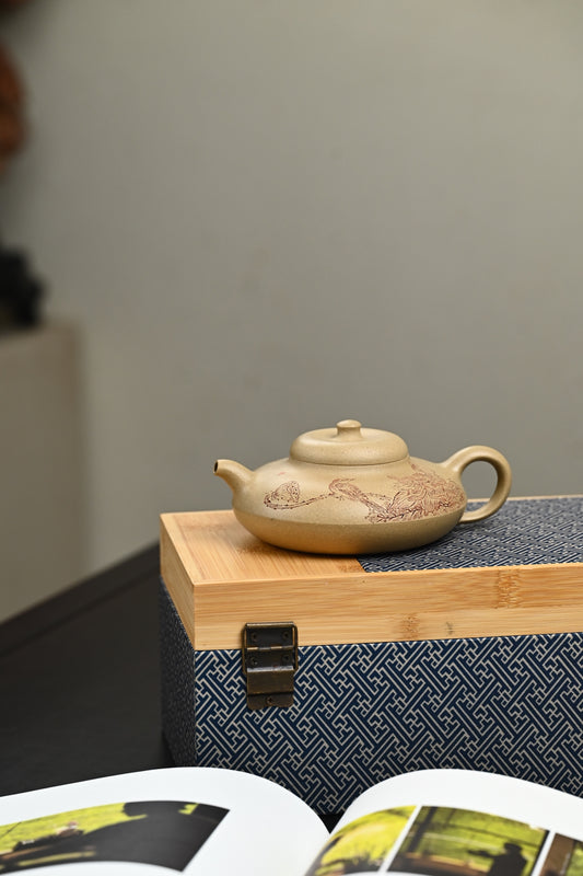 双研高 『合欢』 芝麻段·容量300cc·9孔出水·内推·王岳龄·国家级正高级工艺美术师