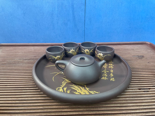 《景舟石瓢套壶:品质之选 限时特惠》全手工泥绘,匠心凝聚,艺术传承