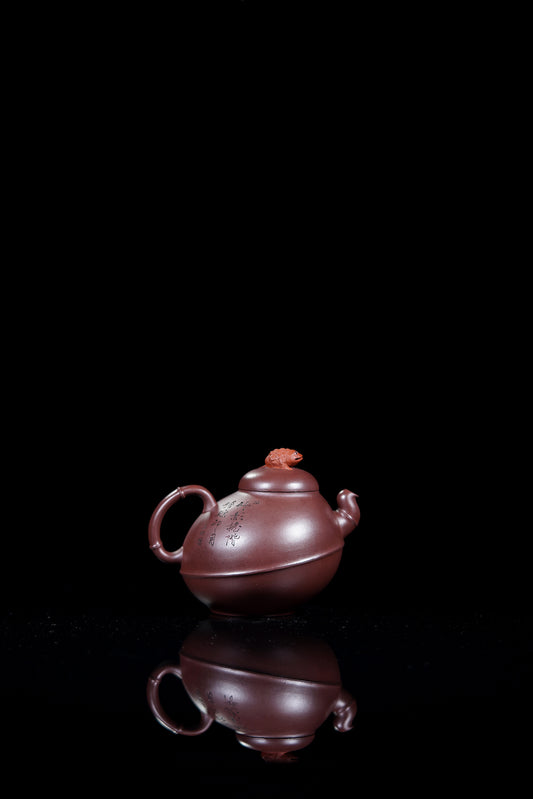 储立之大师 中国陶瓷艺术终身成就奖获得者 典藏重器【竹影蟾踪壶】原矿优质底槽清·300cc