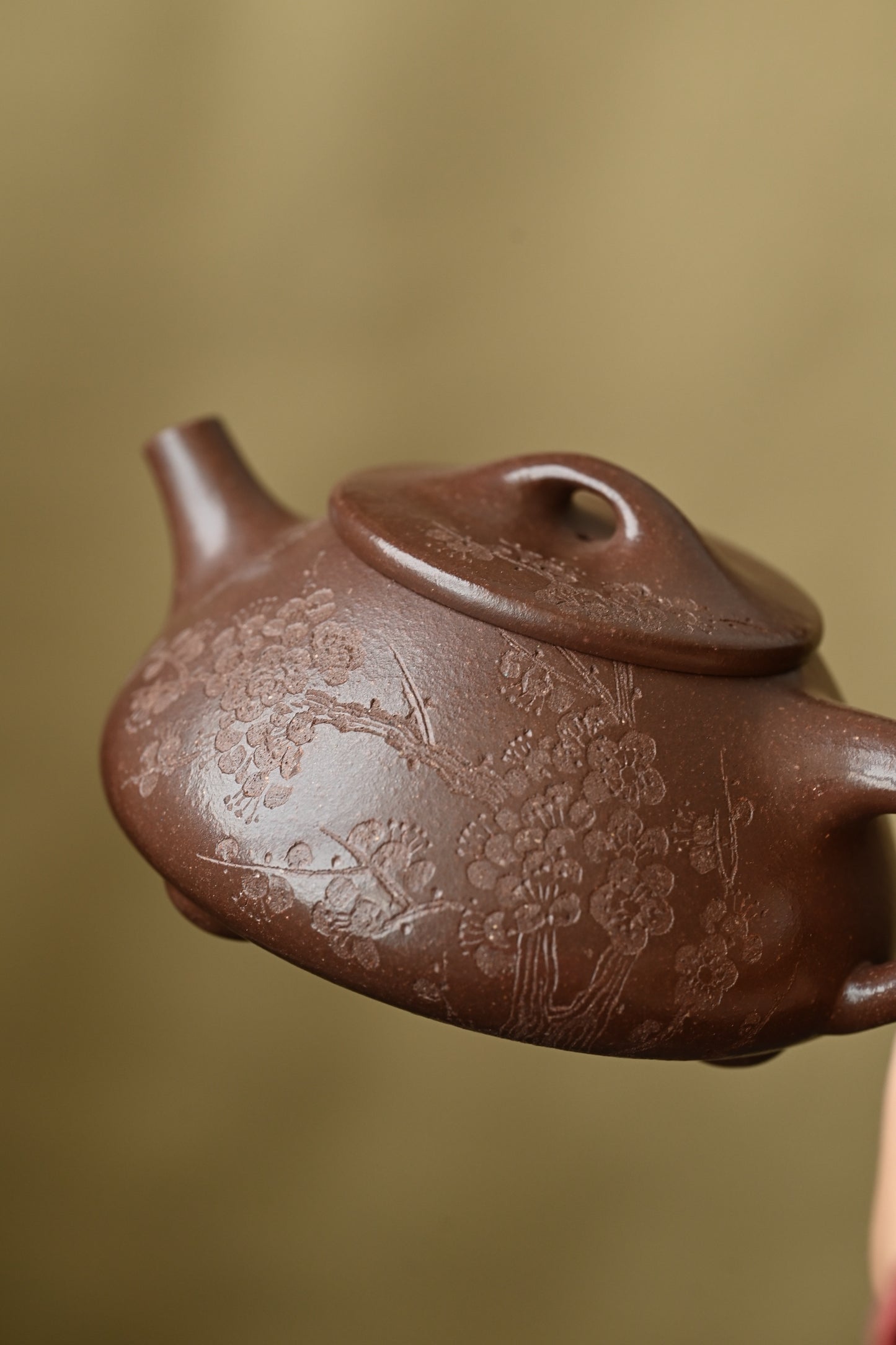 景舟石瓢·全手工 (双证书) /高工蒋锡坤作品 /清华美院教授李燕装饰 /容量300cc/紫玉金砂