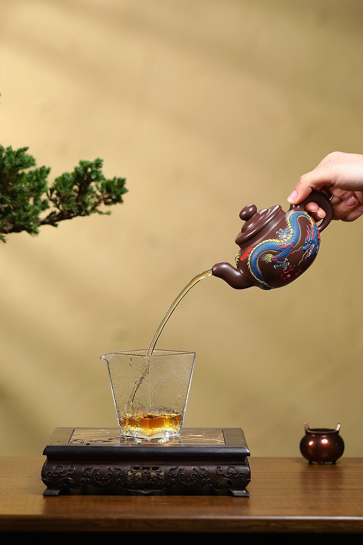 高级工艺美术师·范老师制《龙腾四海》全手工古法堆龙,极具收藏价值重器! ——原矿优质老紫泥·260cc
