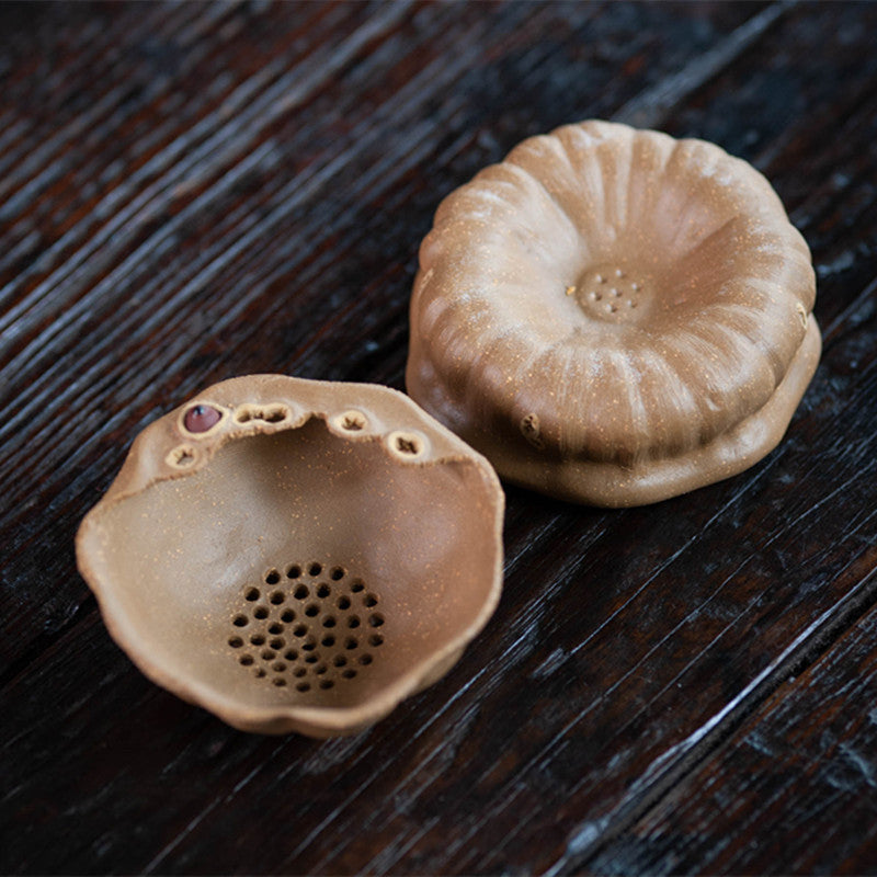 宜兴紫砂茶漏茶滤莲子莲蓬茶宠球孔茶叶过滤器功夫茶具道配件批发