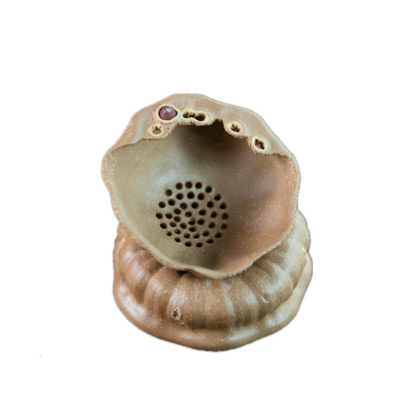 宜兴紫砂茶漏茶滤莲子莲蓬茶宠球孔茶叶过滤器功夫茶具道配件批发