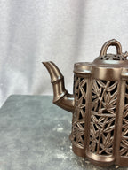 程辉大师 紫砂界的功勋级领军人物·精品佳作《玲珑八竹》原矿极品老紫泥 300cc