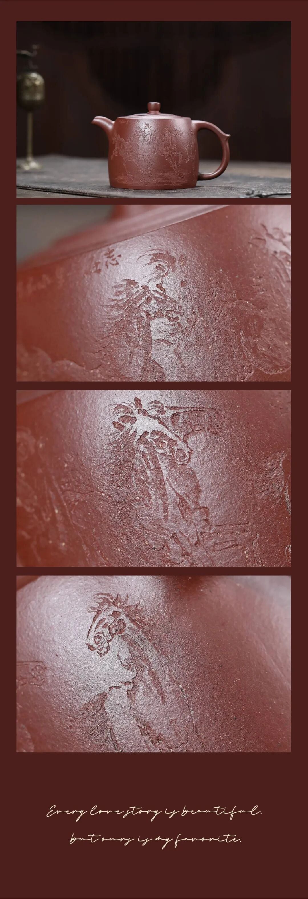 “天马六骏井栏壶”所选用的 正是被誉为“泥中黄金”的黄龙山四号井底槽清 260CC