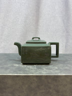 程辉大师 紫砂界功勋级领军人物·典藏臻品《亚明四方壶》原矿极品景舟绿泥·380cc