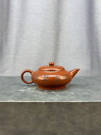 程辉大师 紫砂界功勋级领军人物·典藏臻品《碧波水平壶》原矿极品朱泥·230cc