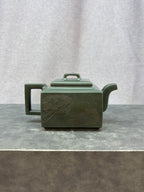 程辉大师 紫砂界功勋级领军人物·典藏臻品《亚明四方壶》原矿极品景舟绿泥·380cc