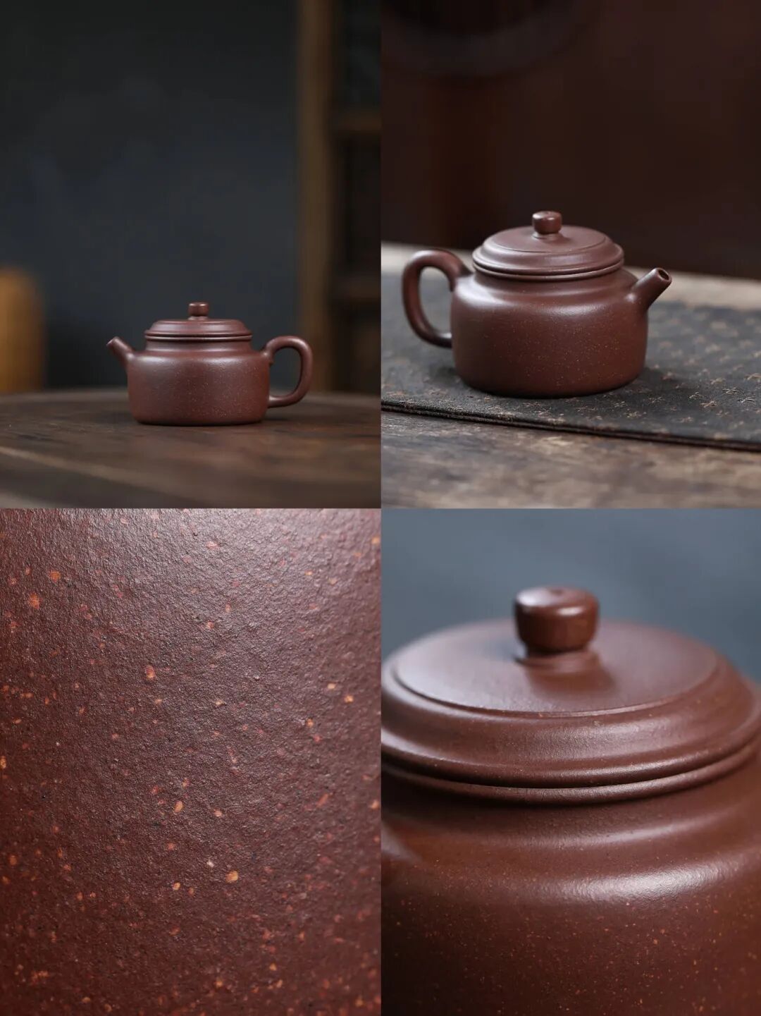 全手工紫茄泥手工定制德钟壶光素器紫砂壶典范