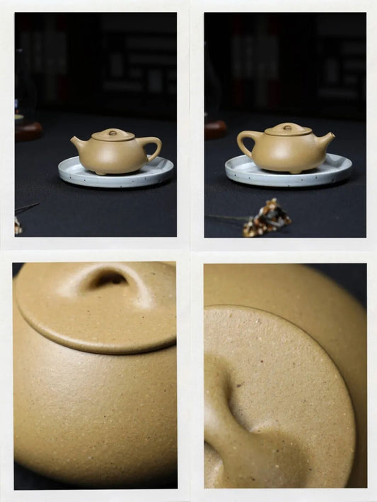 黄龙山梨皮本绿泥料制作的景舟石瓢容量180cc 全手工定制