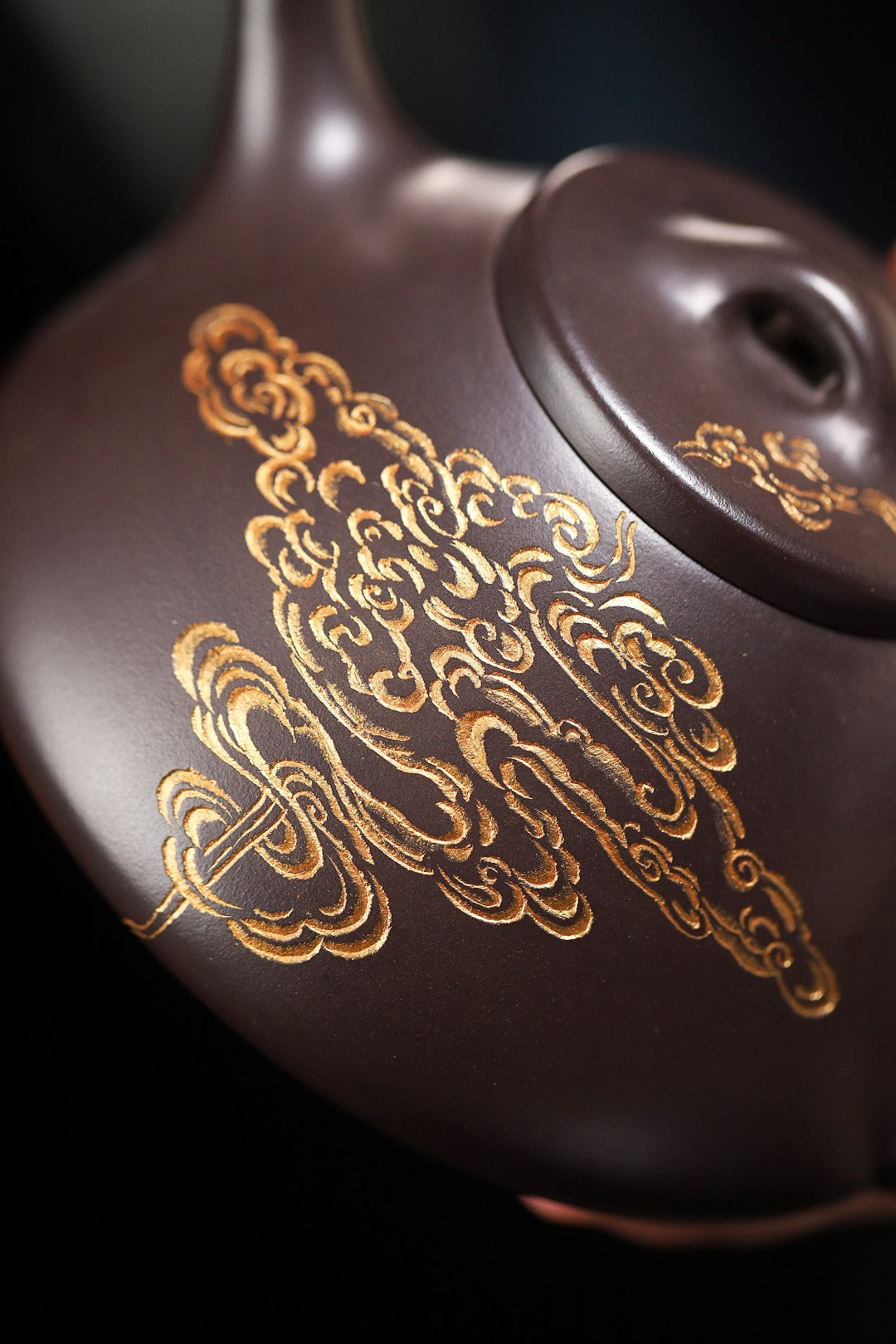 【子冶石瓢】 制壶方华萍（研究员级高级工艺美术师）原矿黑料 容量350cc 孔数14孔