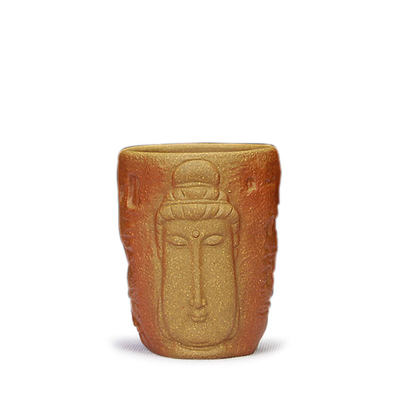 宜兴紫砂主人杯120CC创意中式手工浮雕品茗杯茶盅批发正宗段泥