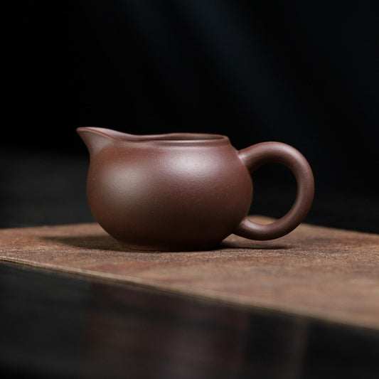 厂家直发宜兴原矿手工紫砂公道杯茶具配件分茶器紫砂公杯一件代发