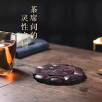 宜兴紫砂壶承直径11.5CM家用简约中式茶托盘创意手工茶摆件功夫茶具茶配件