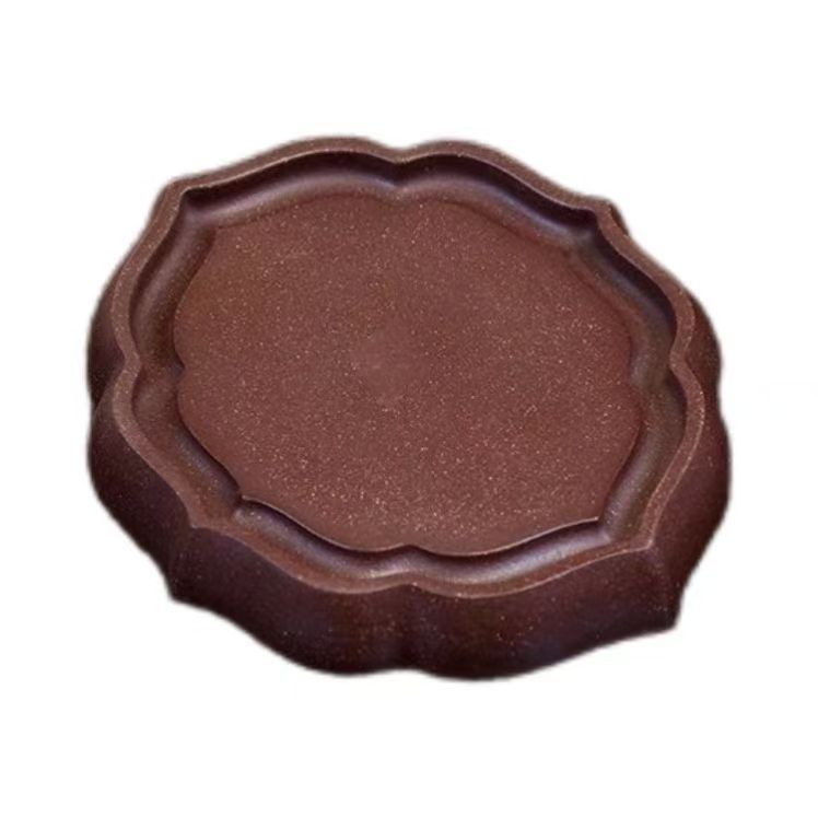 宜兴精品紫砂壶承茶托盘家用功夫茶具配件陶瓷养壶垫海棠花干泡台