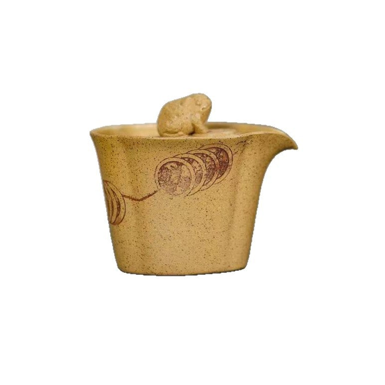 宜兴紫砂壶段泥招财手抓壶泡茶壶盖碗120cc