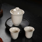 宜兴紫砂壶140CC/50CC茶杯冰裂釉盖碗主人杯品茗杯茶盏分茶器陶瓷茶具套装