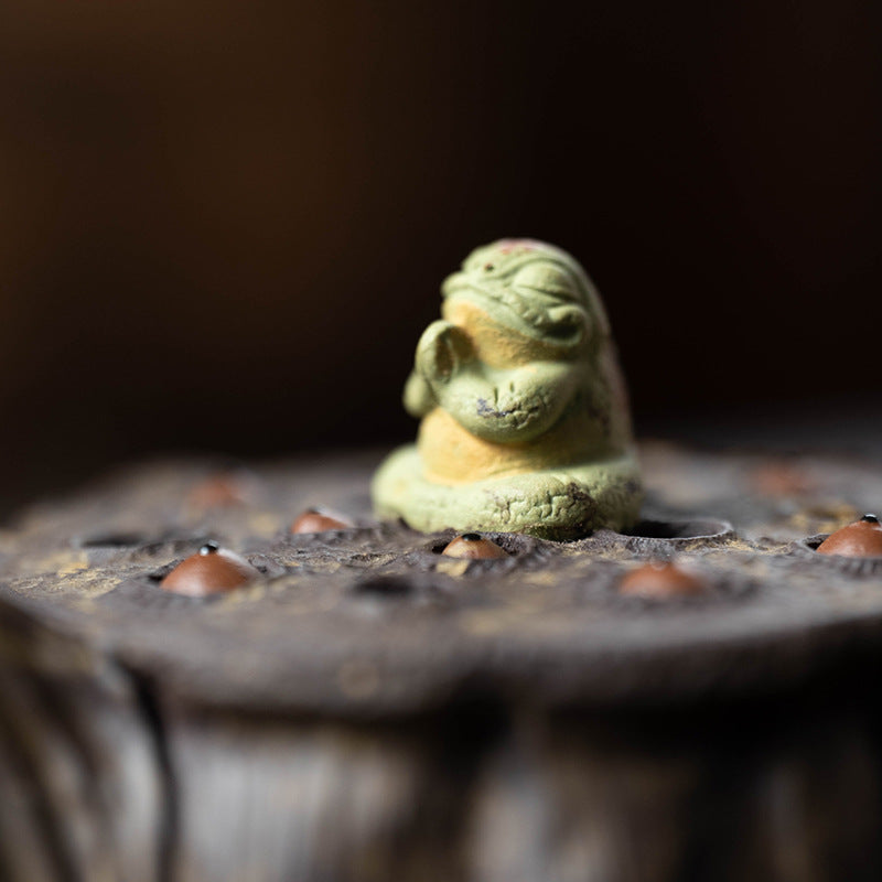 宜兴紫砂壶230CC原矿手抓壶青蛙莲蓬分茶器泡茶杯荷叶公道杯盖碗茶具