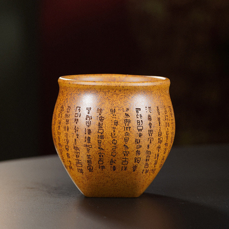 宜兴原矿手工高温柴烧还原烧主人杯茶壶茶具大容量品茗杯直播带货
