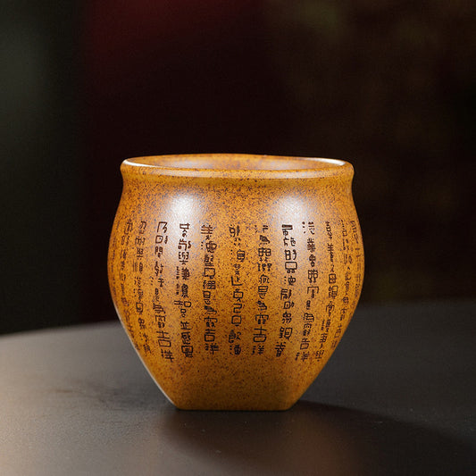 宜兴原矿手工高温柴烧还原烧主人杯茶壶茶具大容量品茗杯直播带货