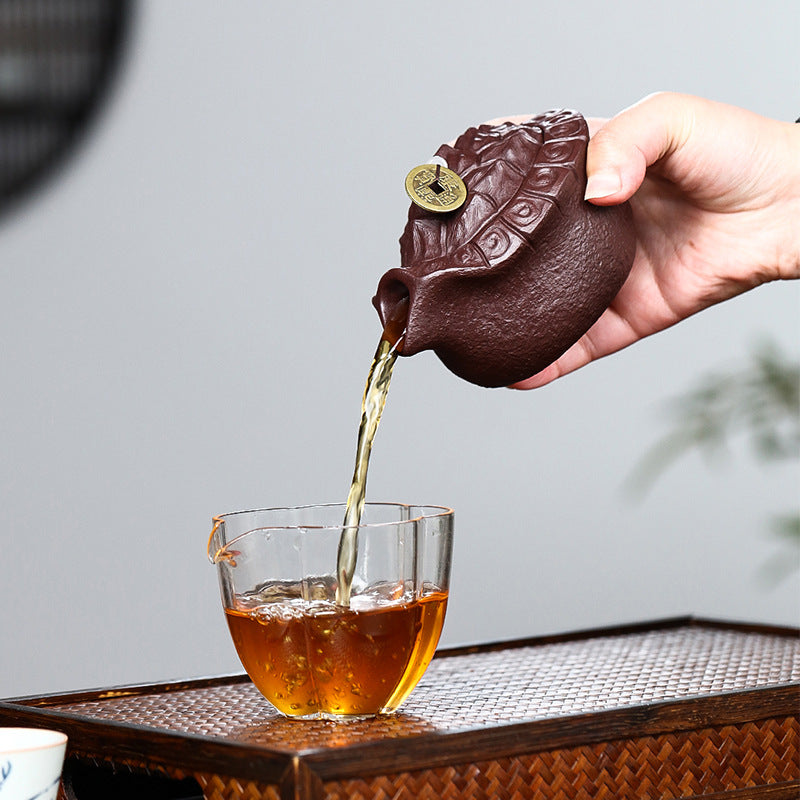 宜兴原矿手工紫砂盖碗批发210CC 富甲一方快客杯功夫茶器配件