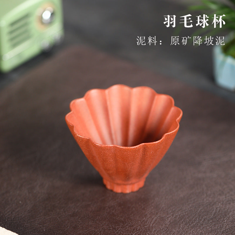 宜兴厂家直销紫砂主人杯纯手工原矿紫泥茶道杯家用功夫茶杯品茗杯