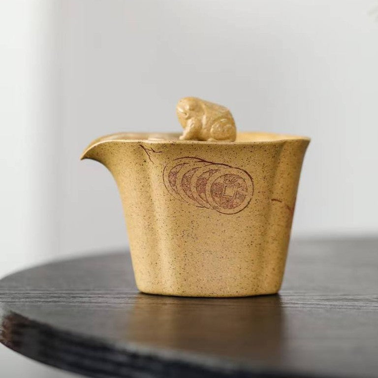 宜兴紫砂壶段泥招财手抓壶泡茶壶盖碗120cc