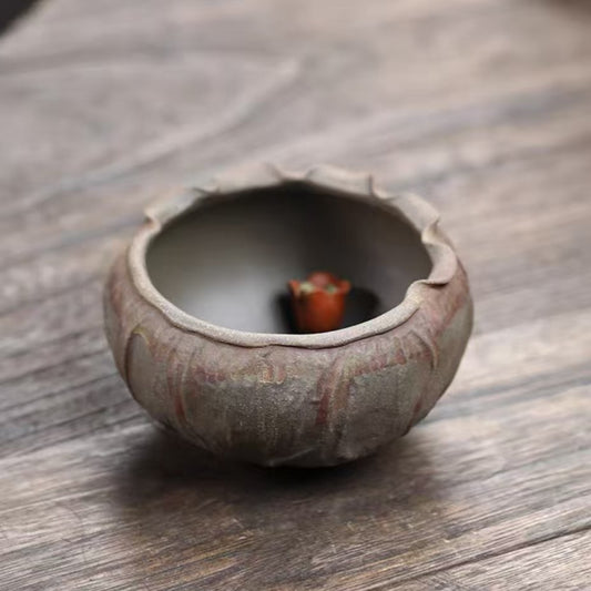 莲子主人杯宜兴紫砂杯莲花莲子品茗杯子大号大容量原矿段泥创意杯