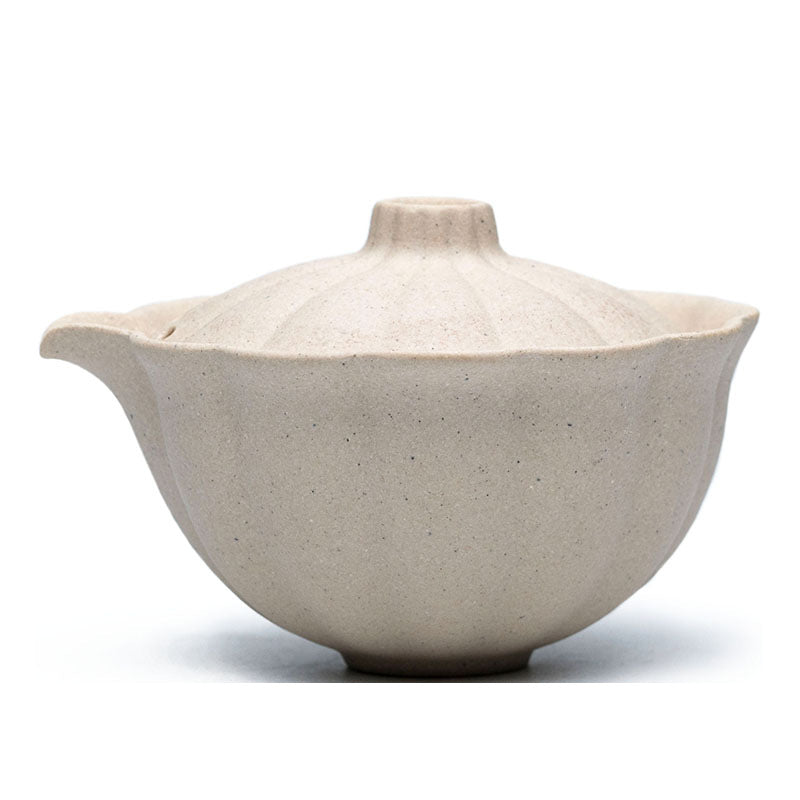 紫砂菊蕾盖碗三才碗200CC原矿白玉段泥茶具办公杯手工茶具壶