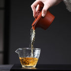 宜兴紫砂壶100CC元宝鱼化龙手抓壶公道杯手工分茶器盖碗创意茶道配件
