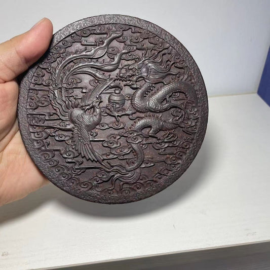 龙凤壶承麒麟壶承直径11.5CM宜兴紫砂壶干泡台茶盘壶承茶海杯座果盘茶具配件