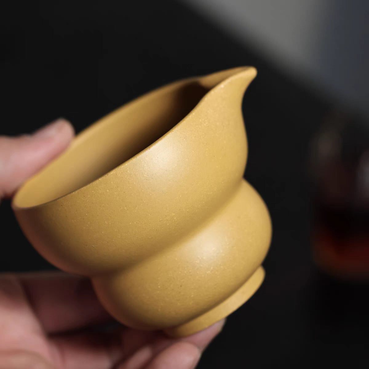 宜兴紫砂【葫芦公道】精品段泥180CC福禄公道杯分茶器实用功夫茶具