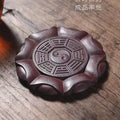 宜兴紫砂壶承直径11.5CM家用简约中式茶托盘创意手工茶摆件功夫茶具茶配件