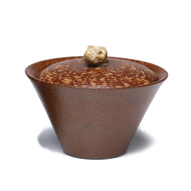 宜兴原矿紫砂主人杯茶杯90CC/70CC柴烧手工文人小口杯子茶碗盖碗茶具配件