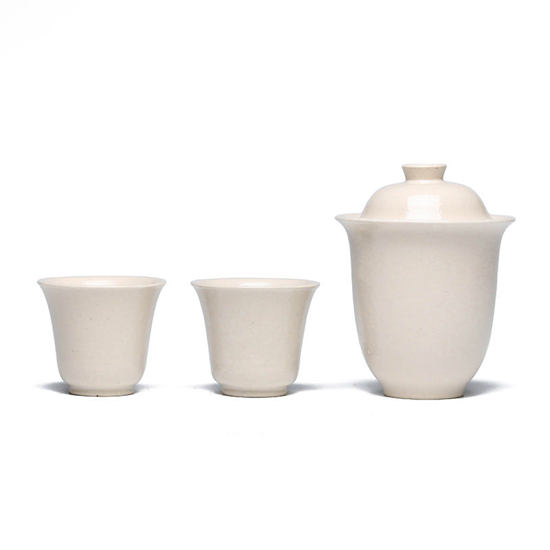 宜兴紫砂壶140CC/50CC茶杯冰裂釉盖碗主人杯品茗杯茶盏分茶器陶瓷茶具套装