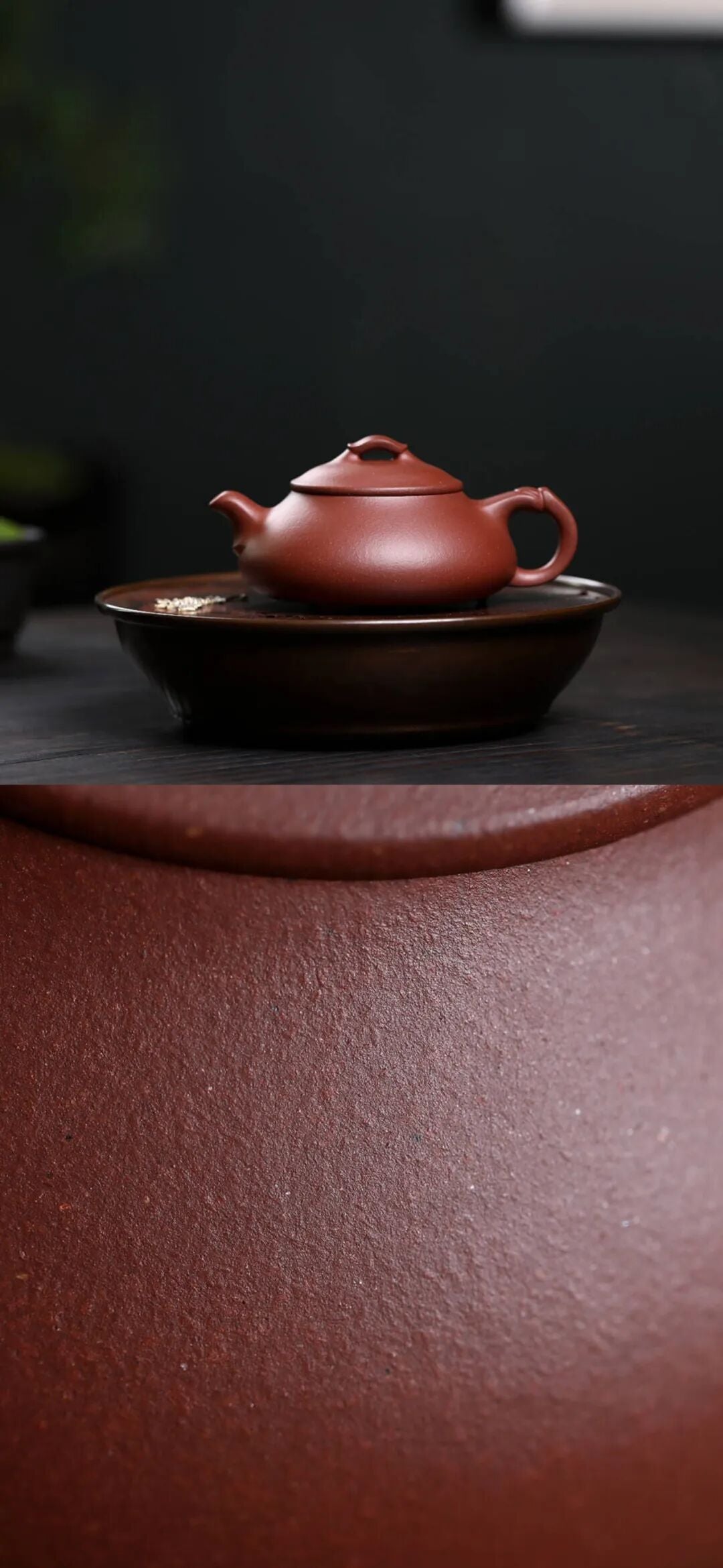 简瓢  泥料是四号井底槽清  全手工制作 180CC 作者 周亮 实力派陶手 全手工定制