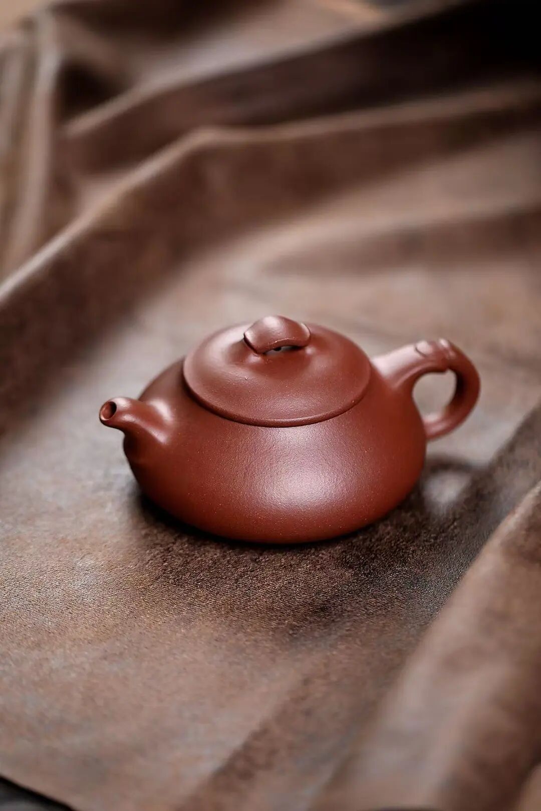 简瓢  泥料是四号井底槽清  全手工制作 180CC 作者 周亮 实力派陶手 全手工定制