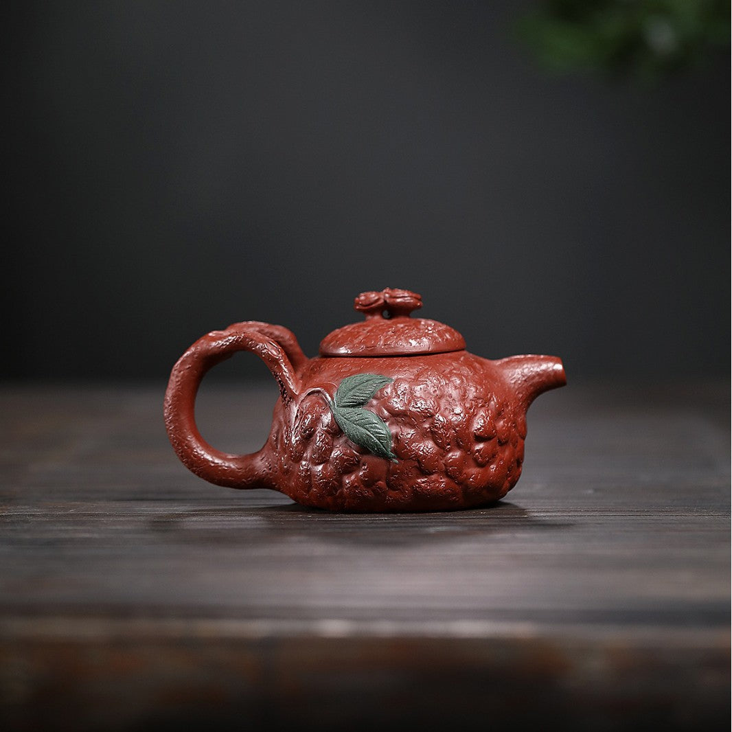 Yixing purple clay teapot raw ore dahongpao rose for spring purple clay teapot household teapot factory direct a generation of hair
