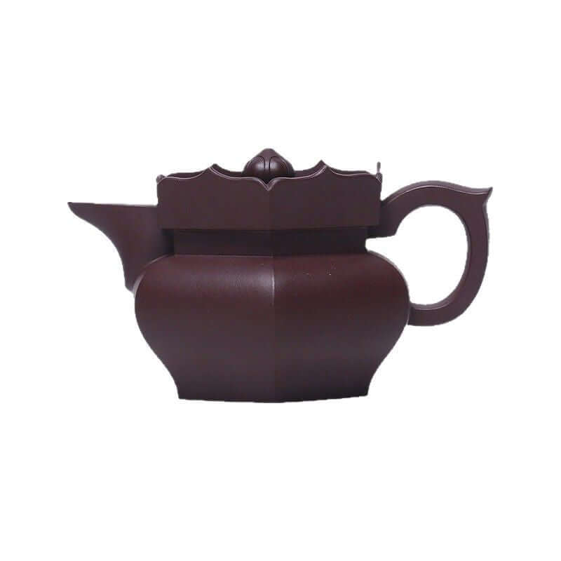 Handmade Yixing purple sand teapot, original Zisha square pot, high-end tea set for home use.