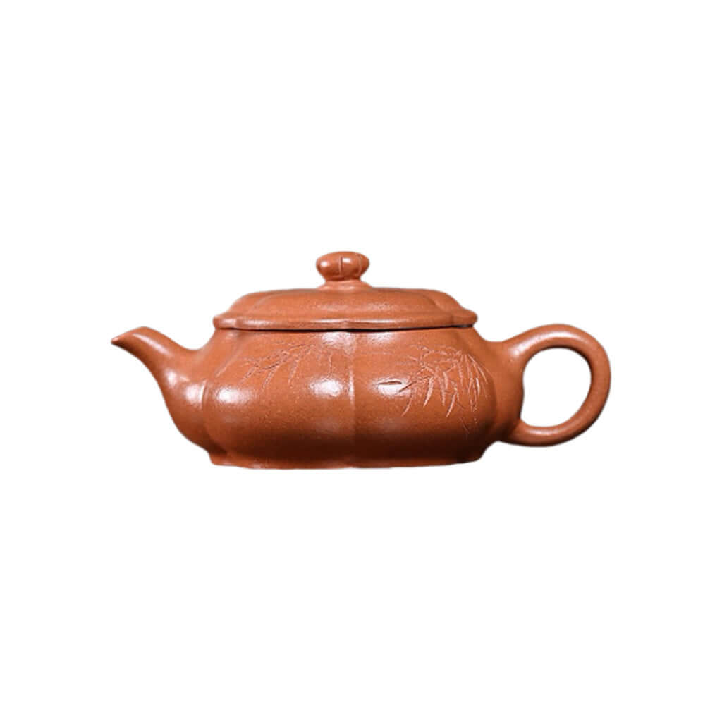 Handmade Yixing purple sand teapot, original raw ore with intricate design, perfect for kung fu tea set.