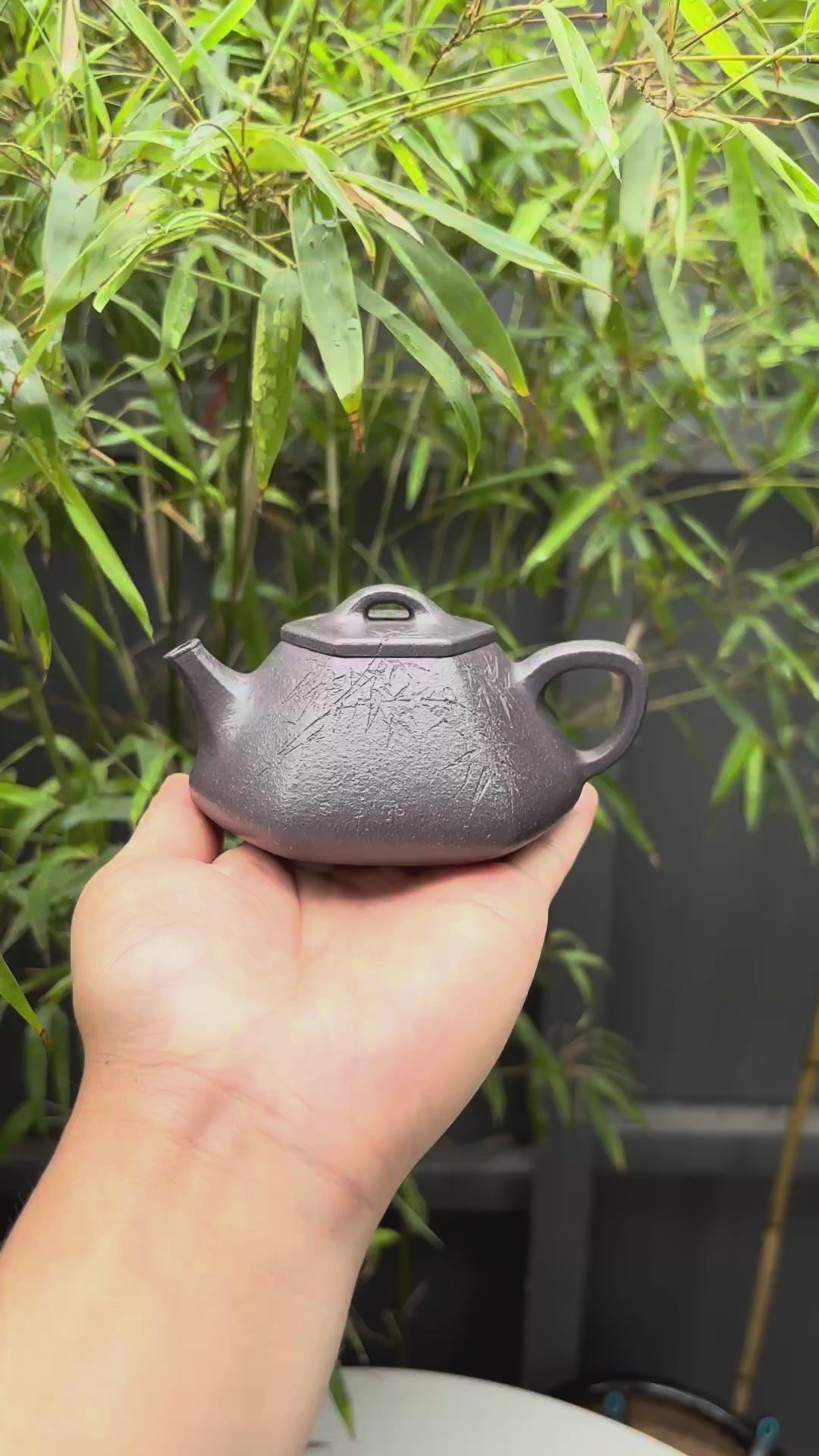 耿浩方壶 礼藏双绝🇨🇳 紫砂80后方器巨匠·耿浩巅峰之作《心舟石瓢壶》原矿极品天清泥·190cc