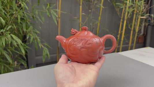 储立之大师 | 紫砂业界标杆 中国陶瓷艺术终身成就奖重器【鱼化龙】原矿优质·红泥·360cc