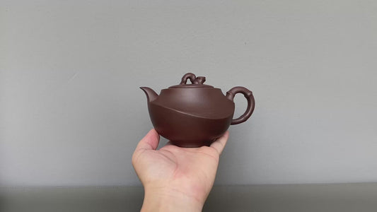 国匠臻藏🇨🇳葛军大师·原创紫砂重器《竹姿套组》鼎级荣衔 业界标杆 原矿优质老紫泥·380cc