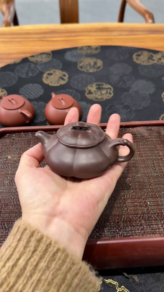 筋纹·简瓢·筋纹精品·95cc 极品老紫泥料 慕古润泽慕古经典 线条挺立