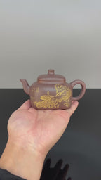 耿浩方器 礼藏双绝｜紫砂80后方器巨匠·耿浩巅峰之作《同尘壶》原矿极品桂花金砂·190cc