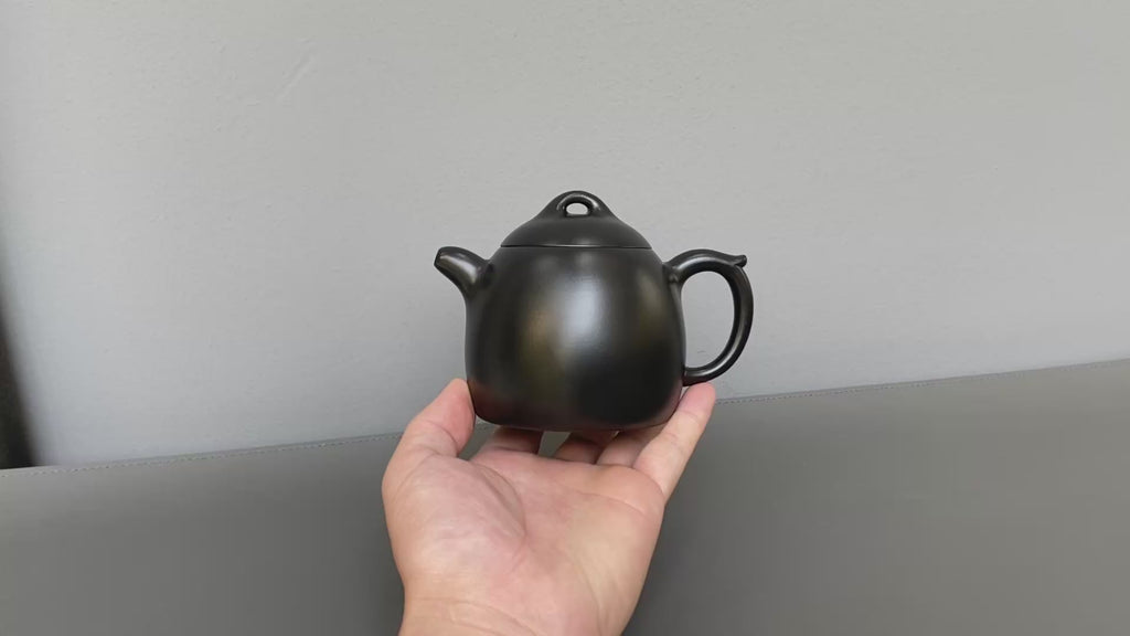 新品❤️范泽锋大师高徒·省大师邱爽紫砂潜力重器【秦权壶】原矿优质紫泥还原烧·280cc