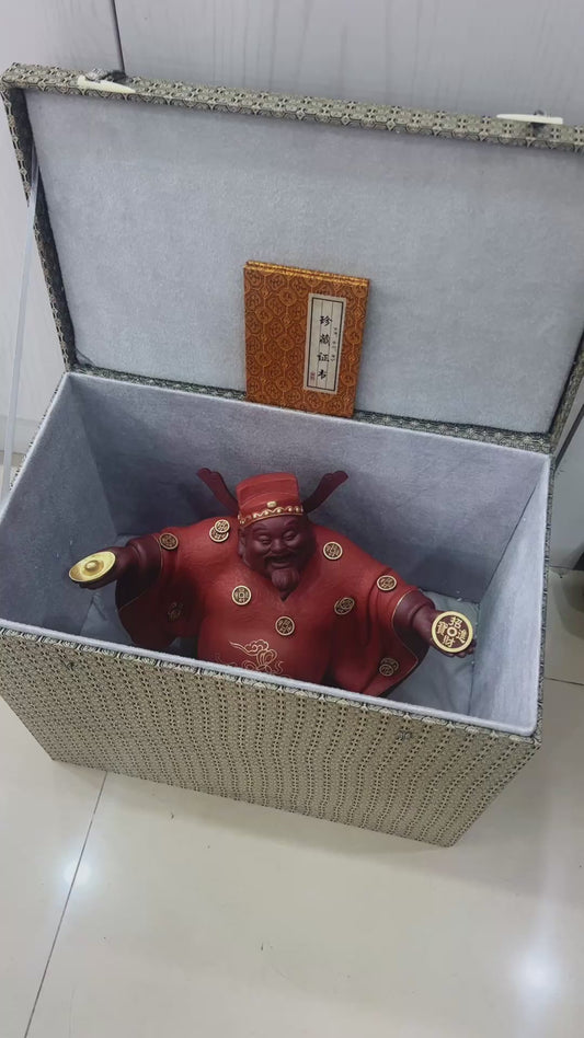 大号【描金财神🔥】精品大财神 这个是最大号的 原矿紫泥
