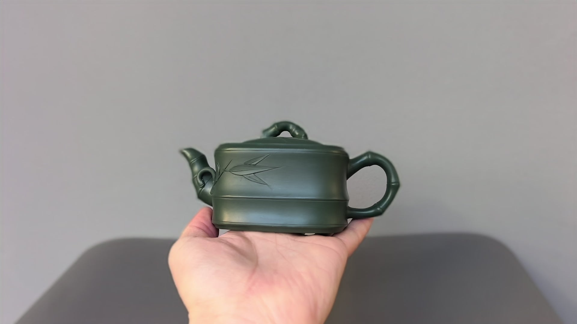范泽锋大师高徒·省大师邱爽紫砂潜力重器【竹段套组】原矿优质苏门答腊青·260cc