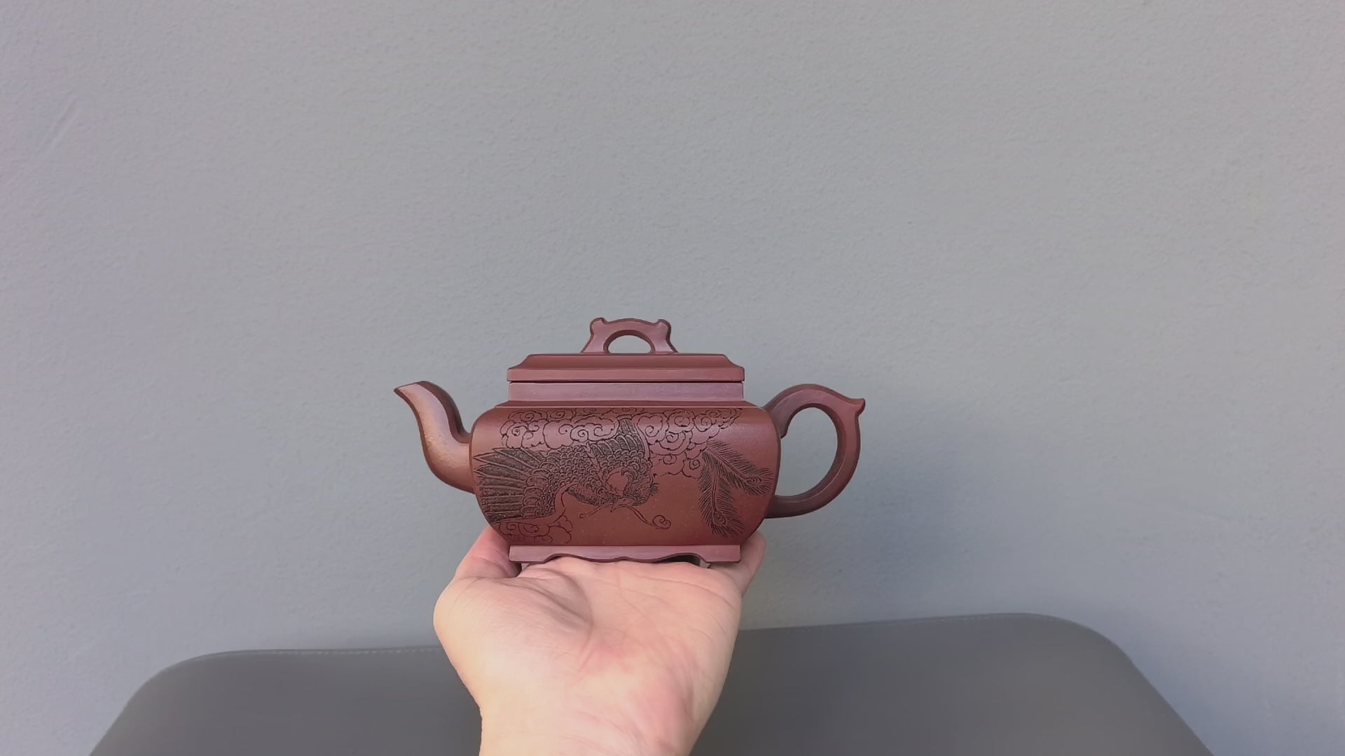 顾景舟大师高徒·双国大师李昌鸿之作【四方桥鼎壶】原矿优质极品紫泥·450cc